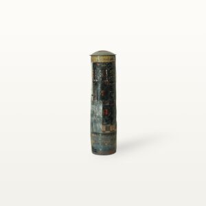 Vase Kunst Hoch Hell Dunkel Bedruckt keramik töpferei wohn deko