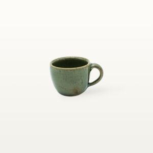 Keramik Espressotasse aus Handarbeit in grün