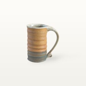 Keramik Kaffeetasse mit bunten Verziehrungen