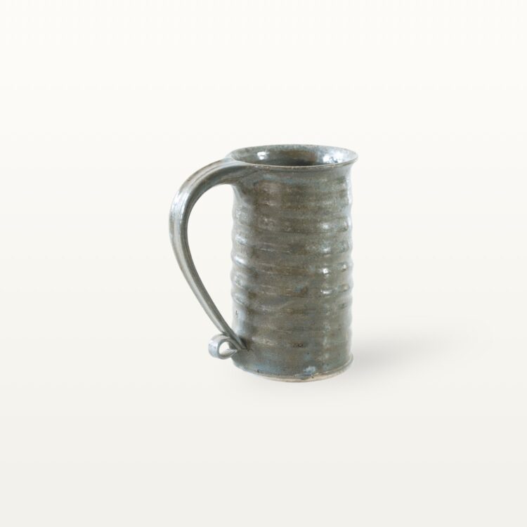 Gerade, hohe Keramiktasse - blau – Bild 2