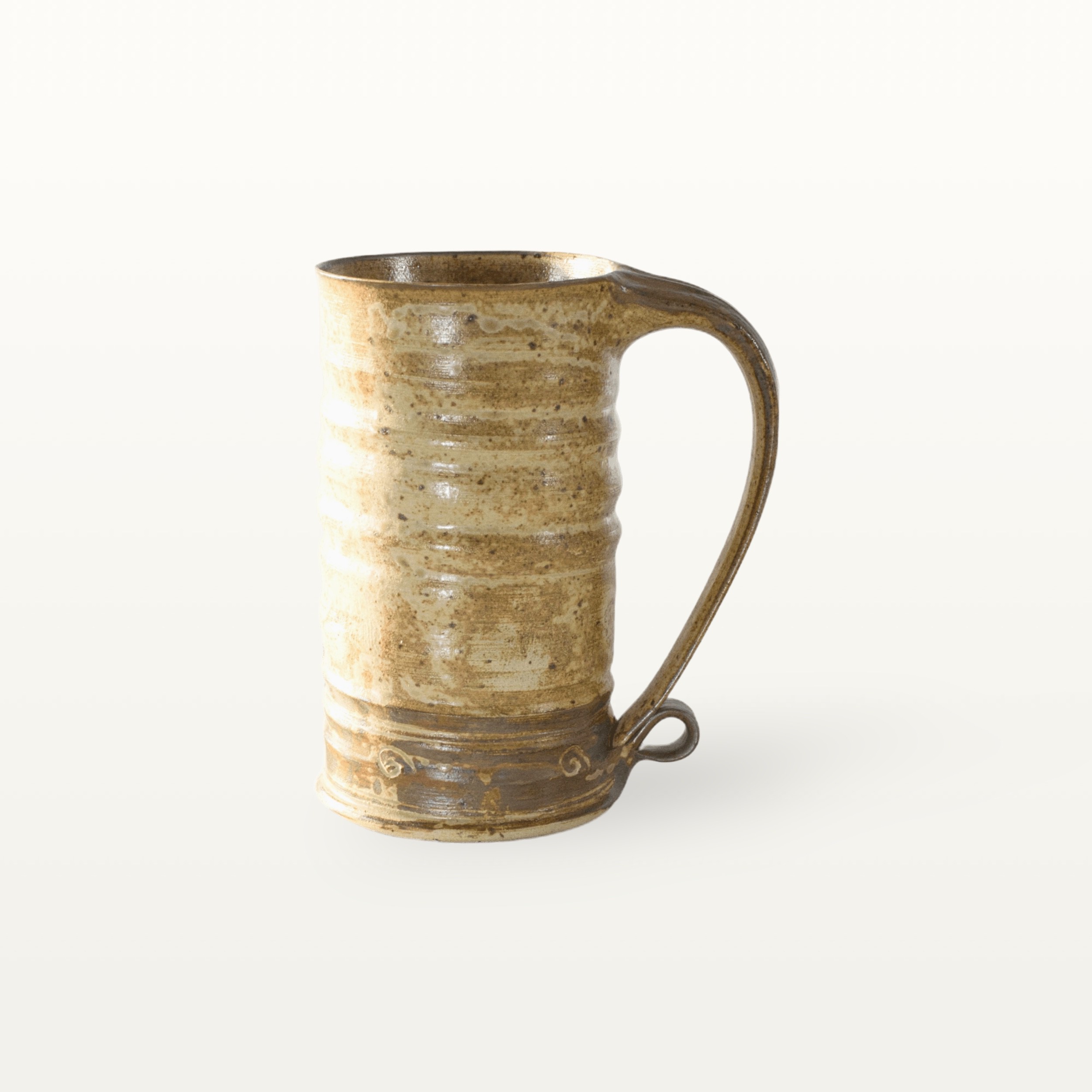 Hohe Jumbotasse in erdigen Farben - Dunkelbraun 1 Hohe Jumbotasse in erdigen Farben - Dunkelbraun