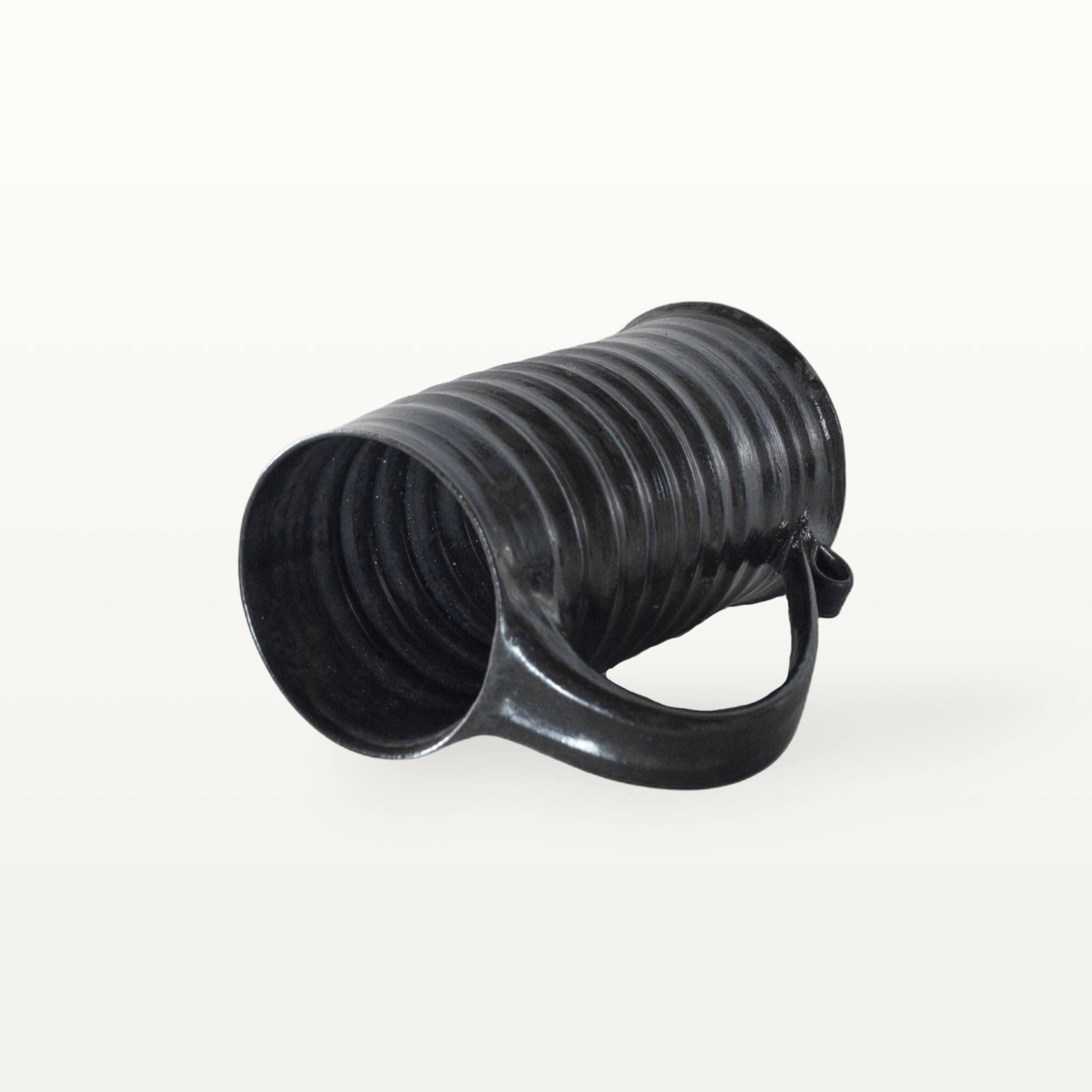 Hohe Jumbotasse in erdigen Farben - Schwarz 4 Hohe Jumbotasse in erdigen Farben - Schwarz – Bild 4