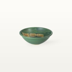 Keramik Schüssel, handgemacht, in grün