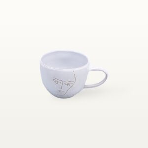 Cappuccinotasse Kaffeetasse Gesichtspunkte Keramik handgemacht