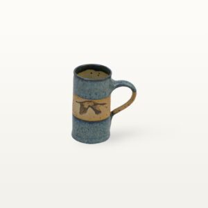 Espressotasse aus Keramik mit Kranich Motiv