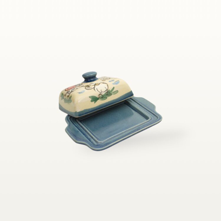 Butterdose Schaf Kuh - Tierfreunde - Blau – Bild 3