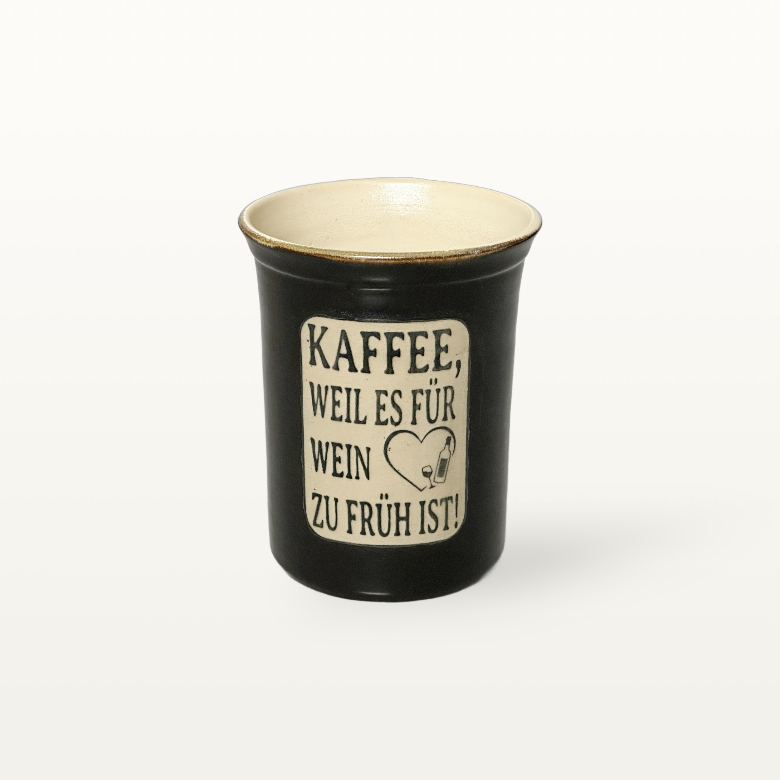 Große Tasse - Graphico Explizit - Kaffee statt Wein - Schwarz 1 Große Tasse - Graphico Explizit - Kaffee statt Wein - Schwarz