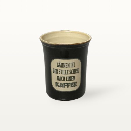 Große Tasse - Graphico Explizit - Gähnen - Schwarz