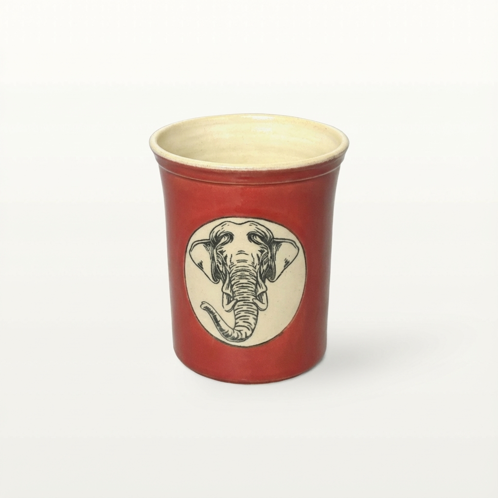 Große Tasse - Graphico Natur - Elefant - Rot 1 Große Tasse - Graphico Natur - Elefant - Rot