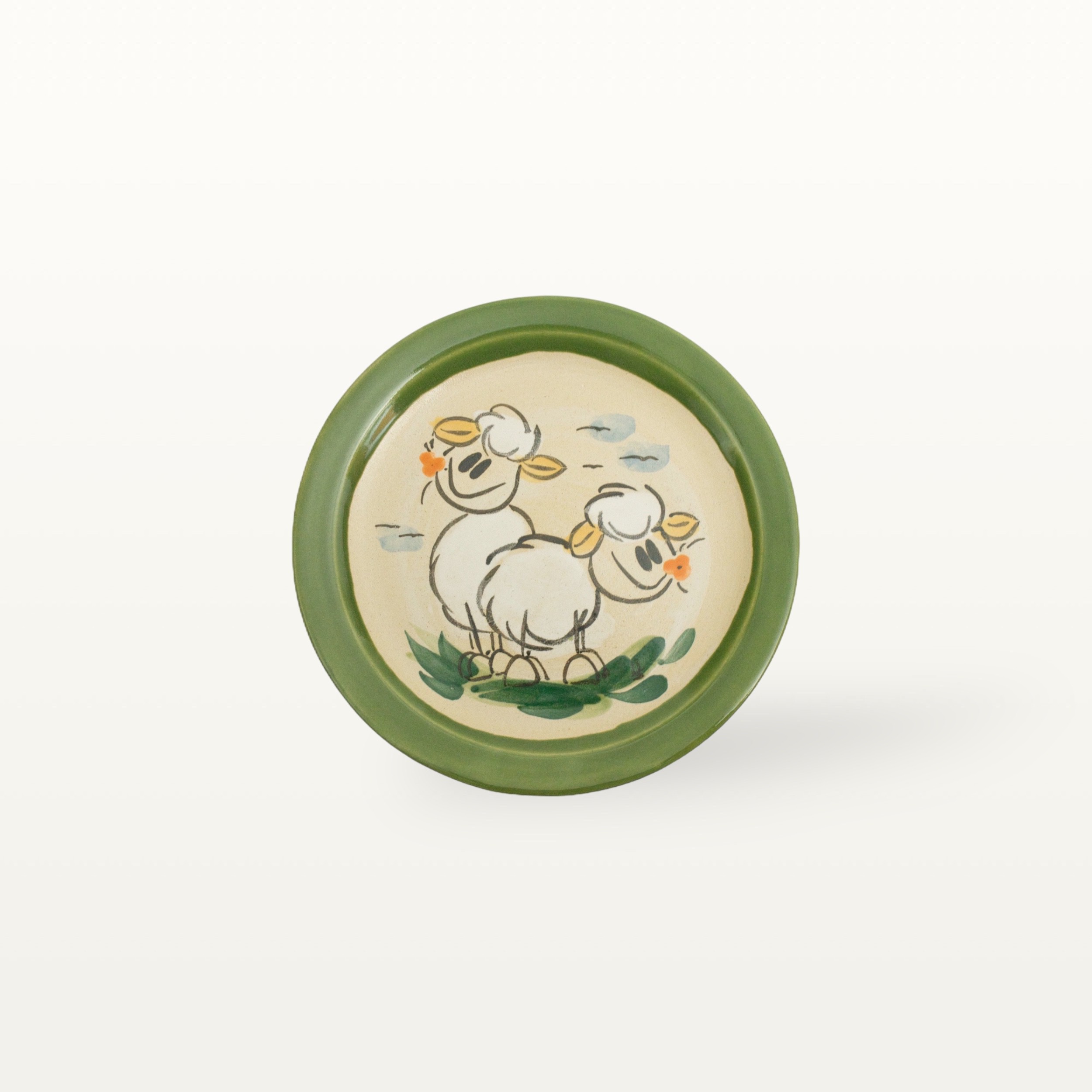 Teller Schaf - Tierfreunde - Grün 3 Teller Schaf - Tierfreunde - Grün – Bild 3