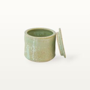 Vorratsdose Grün Sandig Handgemacht Elegant Keramik