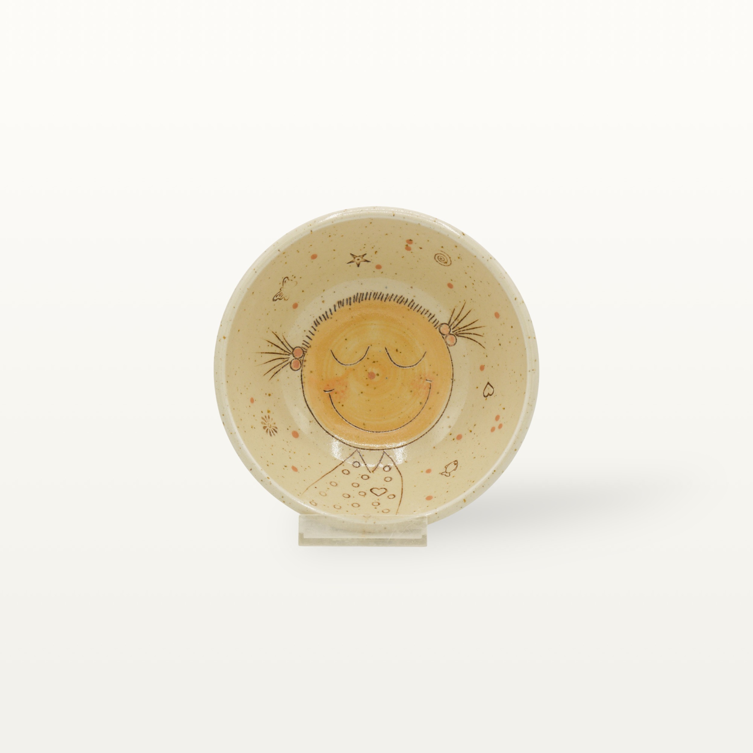 Keramik Schale "Tag des Lächelns" - Weiß 1 Keramik Schale "Tag des Lächelns" - Weiß