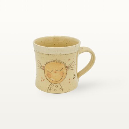 Keramik Tasse "Tag des Lächelns" - Weiß