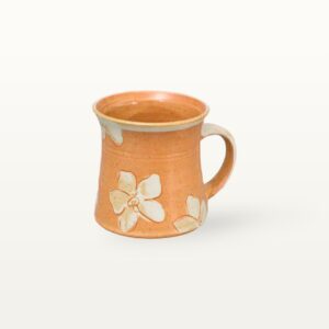 Schino Keramik Kaffeetasse mit Blumen
