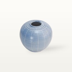 Vase Kugel "Feinstrich Blau"