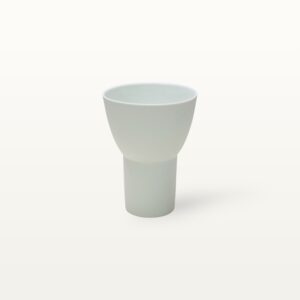 Becher Ramon Latte Macchiato Weiß Frontal 1 keramik töpferei
