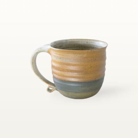 Alternative view of Große, natürliche Keramiktasse - bunt