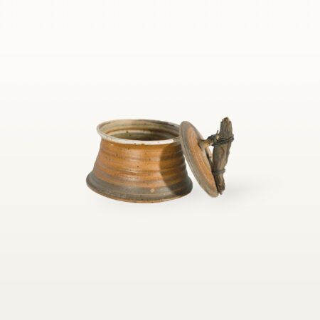 Alternative view of Natürliche Dose mit Holzgriff und Deckel - Bunt