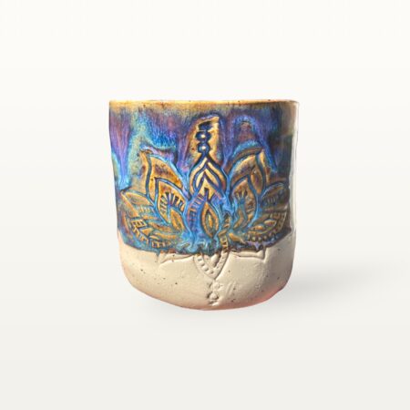 handgemachte Tasse Lotus - Blau