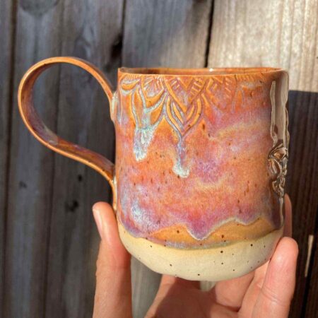 Alternative view of handgemachte Tasse Lotus - Pink