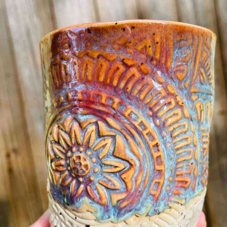 Alternative view of Yoga Becher Mandala - Pink