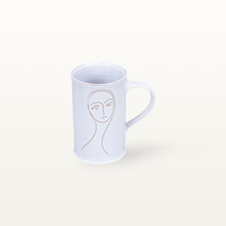 elegante Kaffeetasse "Gesichtspunkte" - Frauengesicht