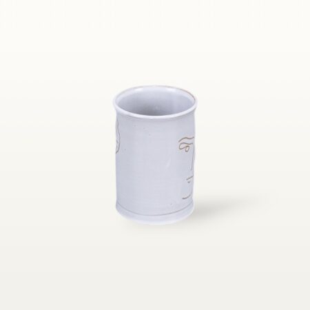 Alternative view of Kleine Keramik Tasse "Gesichtspunkte" - Männergesicht