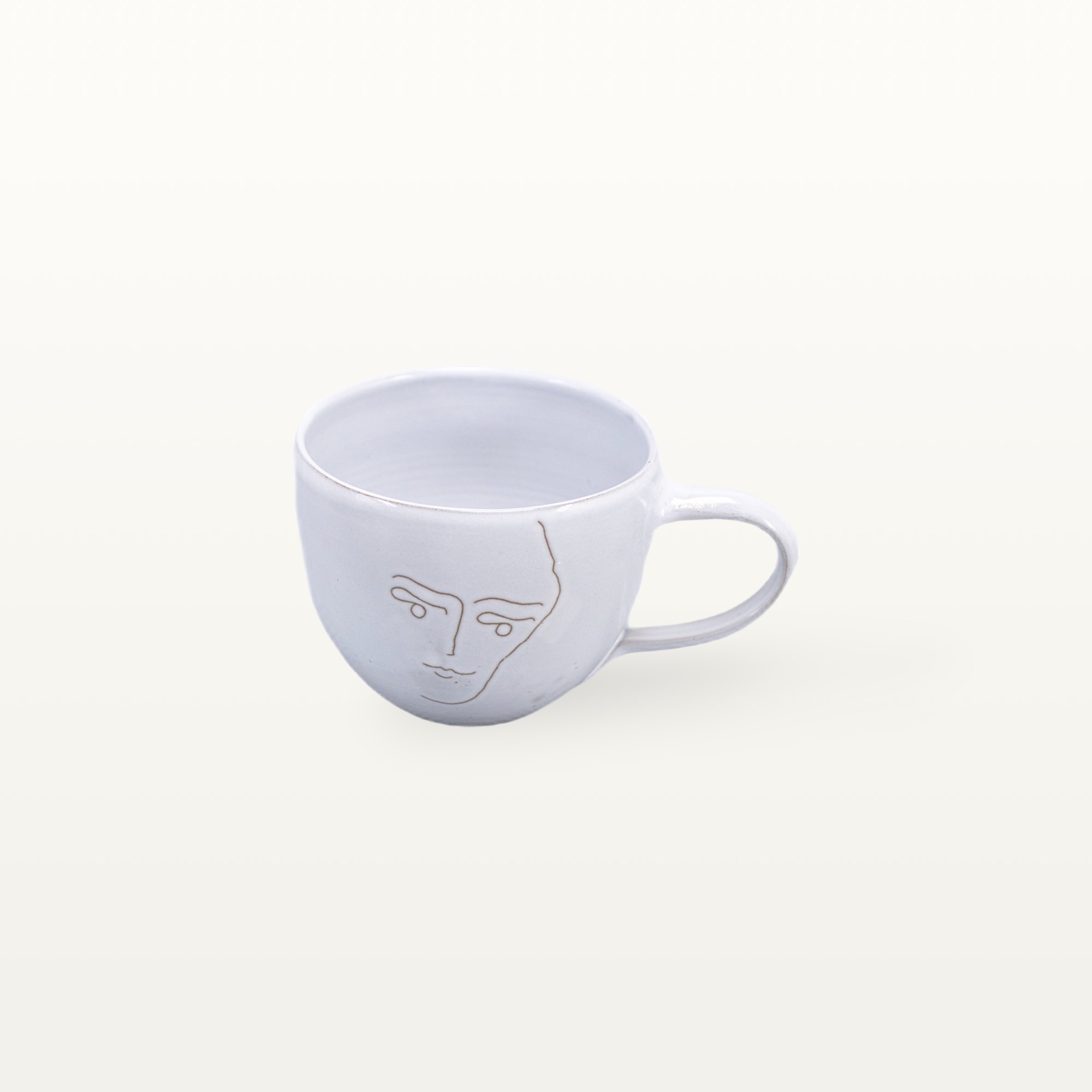 Cappuccinotassen "Gesichtspunkte" - Männergesicht 1 Cappuccinotassen "Gesichtspunkte" - Männergesicht