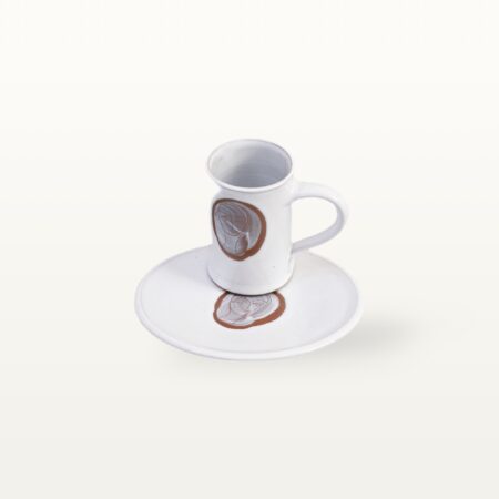 Set Espressotasse mit Unterteller "Gesichtspunkte-Frau" – Bild 4
