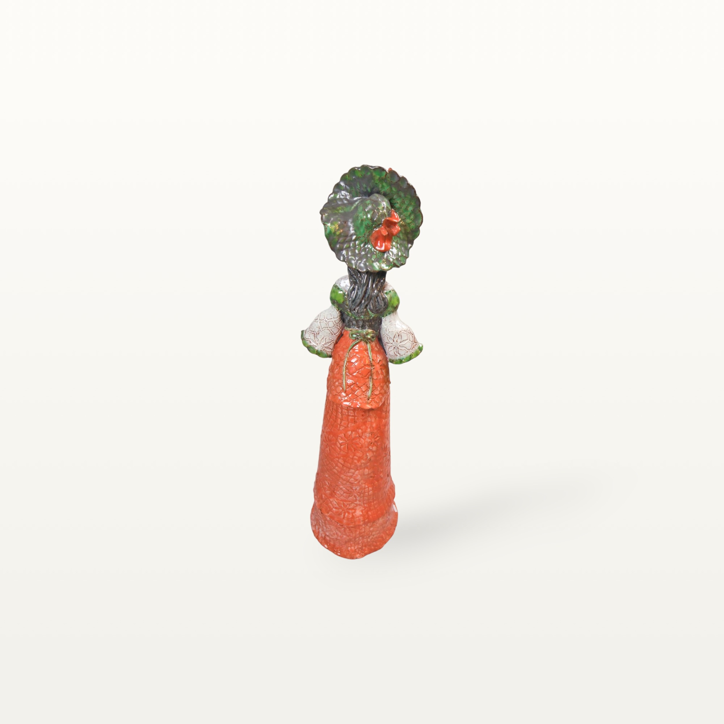 Blumenhafte Keramik Figur als Gärtnerin 4 Blumenhafte Keramik Figur als Gärtnerin – Bild 4