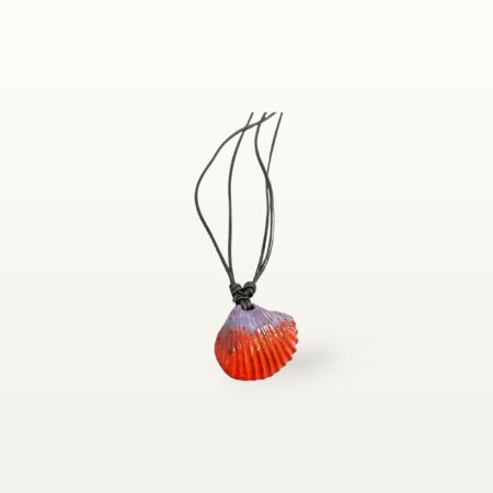 Keramik Ketten mit Muschelform - Lila-Rot