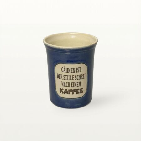 Große Tasse - Graphico Explizit - Gähnen - Blau