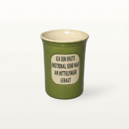 Große Tasse - Graphico Explizit - Mittelfinger - Grün