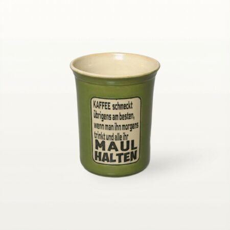 Große Tasse - Graphico Explizit - Maul halten - Grün