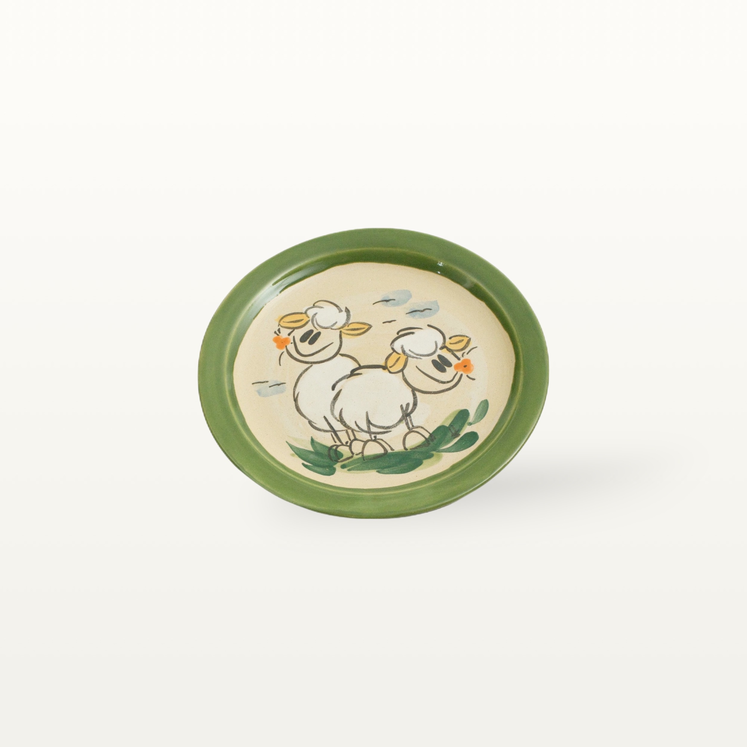 Teller Schaf - Tierfreunde - Grün