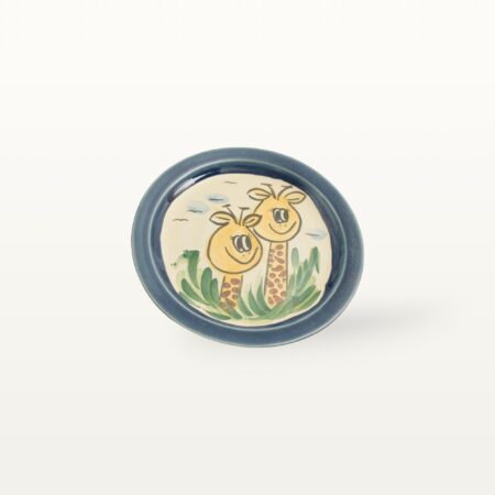 Teller Giraffe - Tierfreunde - Blau