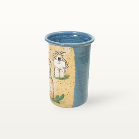 Alternative view of Bestecktopf Katze Hund - Tierfreunde - Blau
