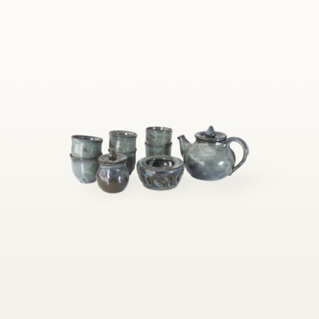 Umfangreiches blaues Teeservice "Charlotte" 5