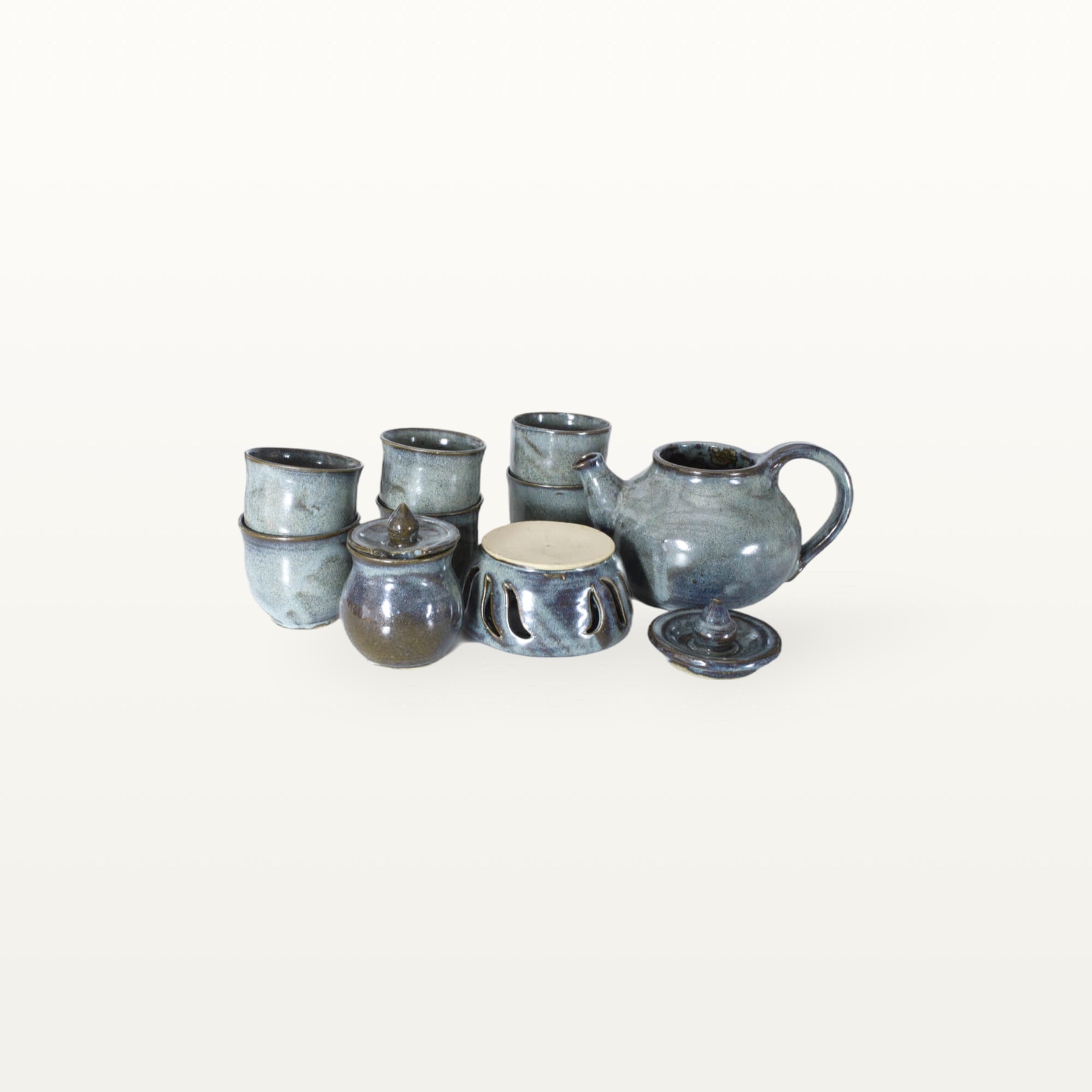 Umfangreiches blaues Teeservice "Charlotte" 3 Umfangreiches blaues Teeservice "Charlotte" – Bild 3