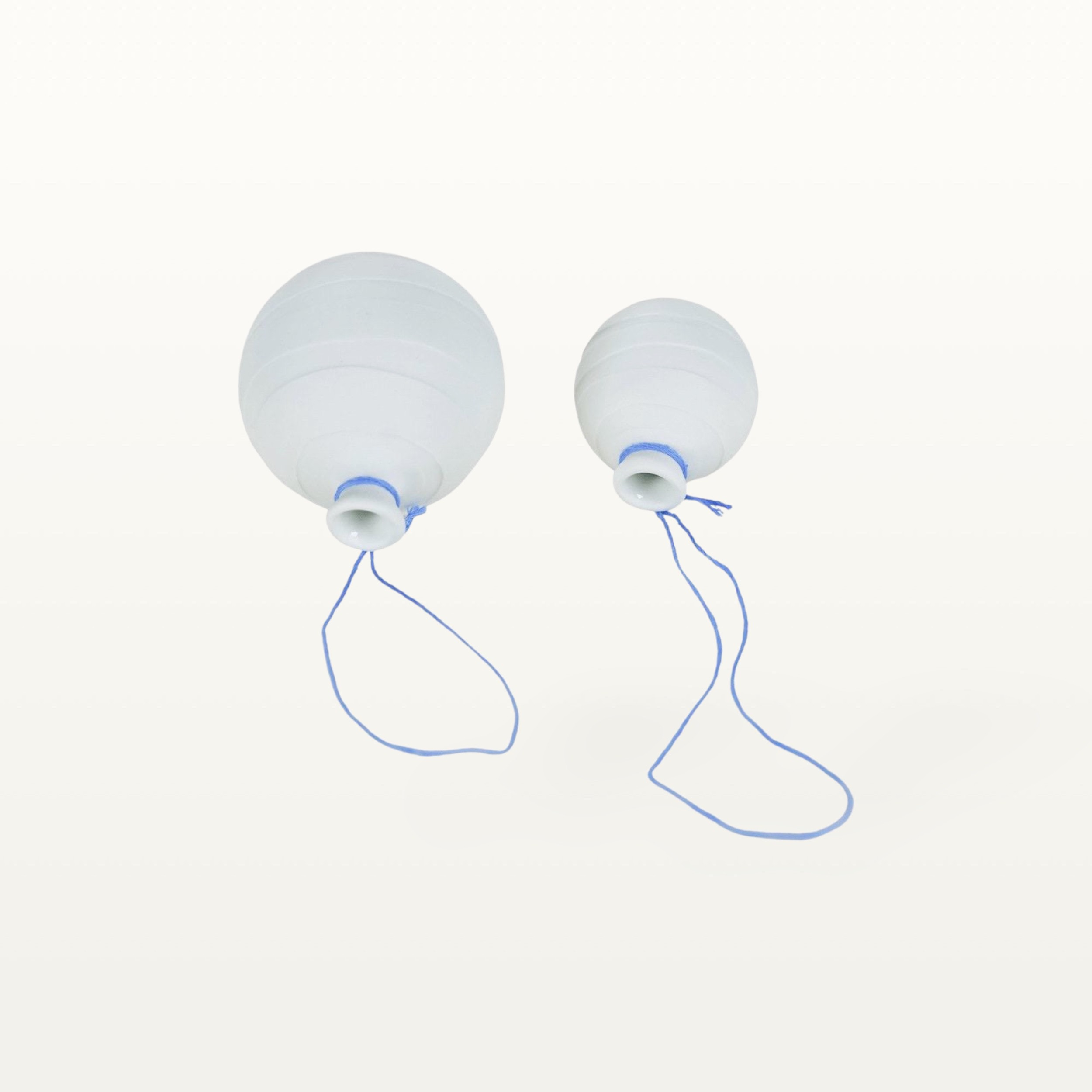 Kugelvasen "Kuller" hängend - horizontale Linien - 2er Set 2 Kugelvasen "Kuller" hängend - horizontale Linien - 2er Set – Bild 2