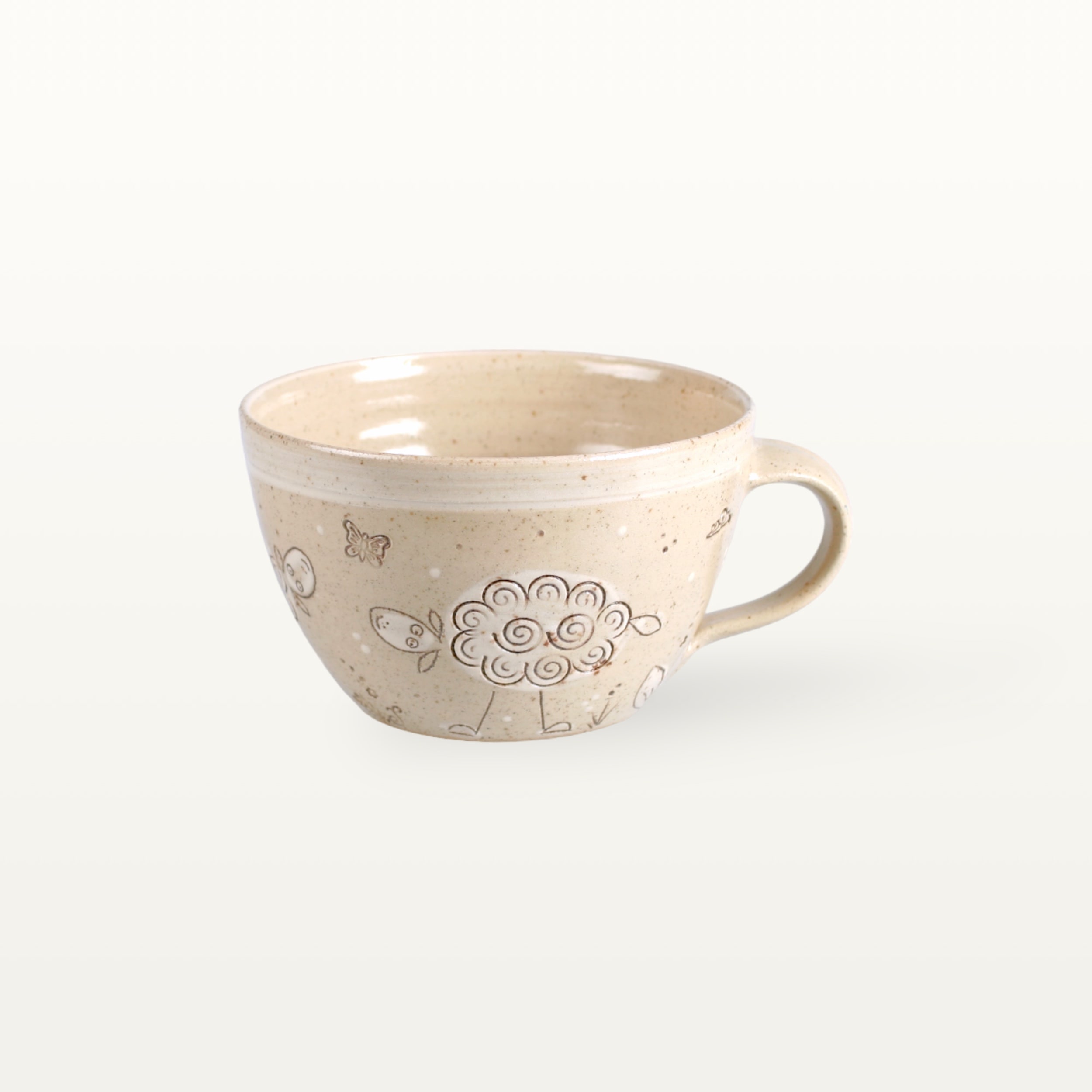 Große Tasse "Wolkenschaf" - Weiß 1 Große Tasse "Wolkenschaf" - Weiß