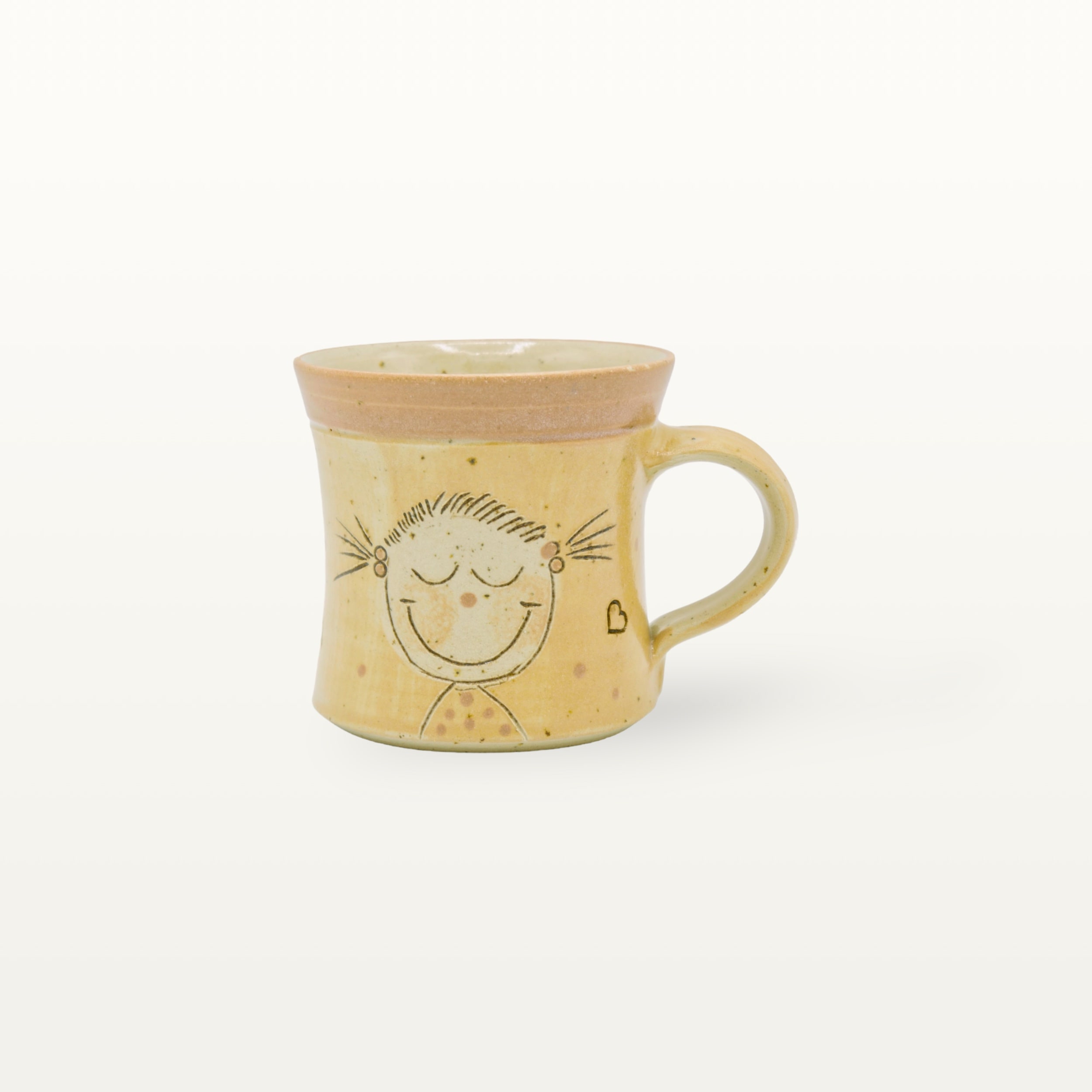 Keramik Tasse “Tag des Lächelns” – Orange