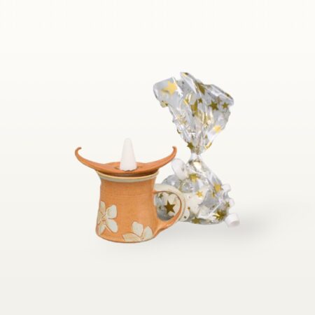 Keramiktasse / Feuerzangenbowleset mit Blume – Bild 4