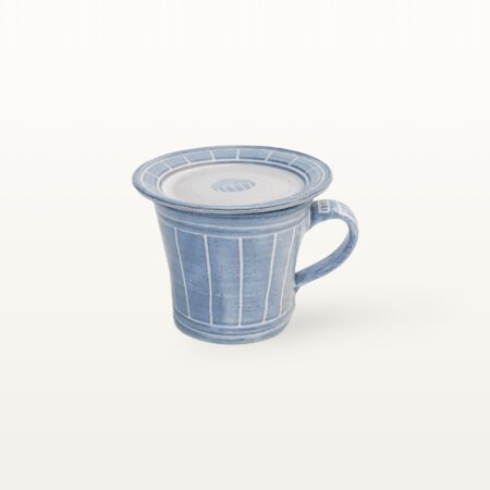 Konische Tasse mit Untertasse "Feinstrich Blau" 10 Konische Tasse mit Untertasse "Feinstrich Blau" – Bild 5