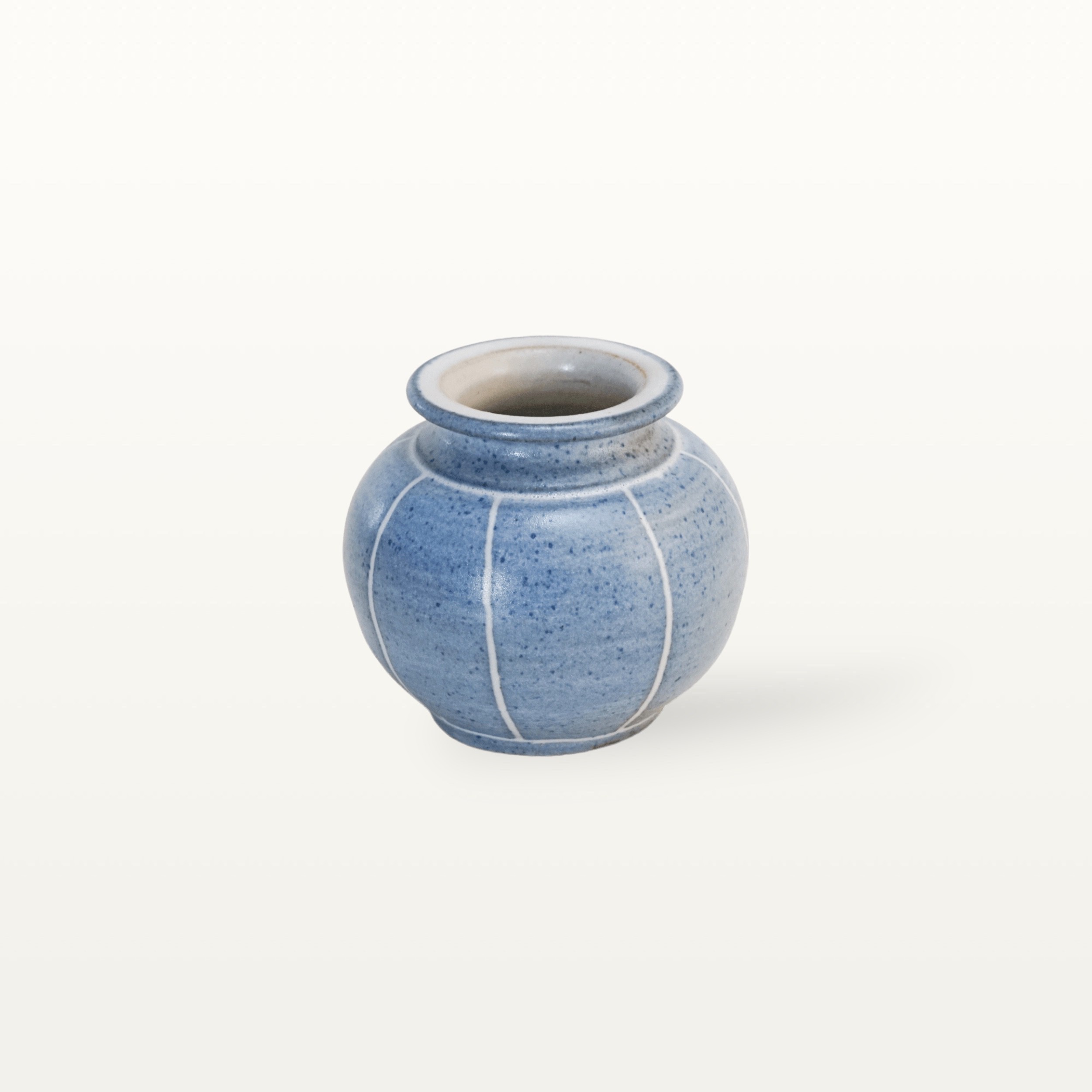 Kugelvase "Feinstrich Blau" - Weiter Hals 3 Kugelvase "Feinstrich Blau" - Weiter Hals – Bild 3
