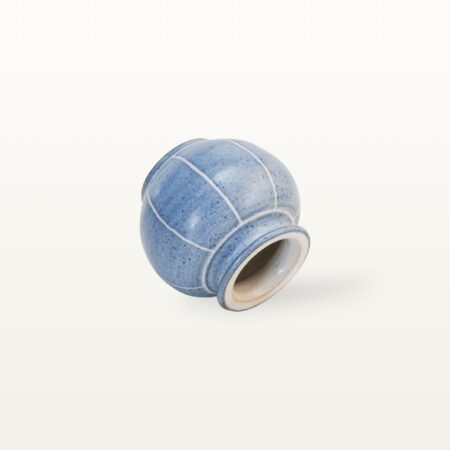 Kugelvase "Feinstrich Blau" - Weiter Hals 7