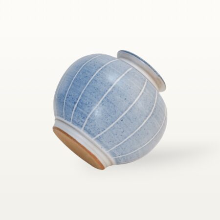 Alternative view of Kugelvase "Feinstrich Blau" - Mit Hals