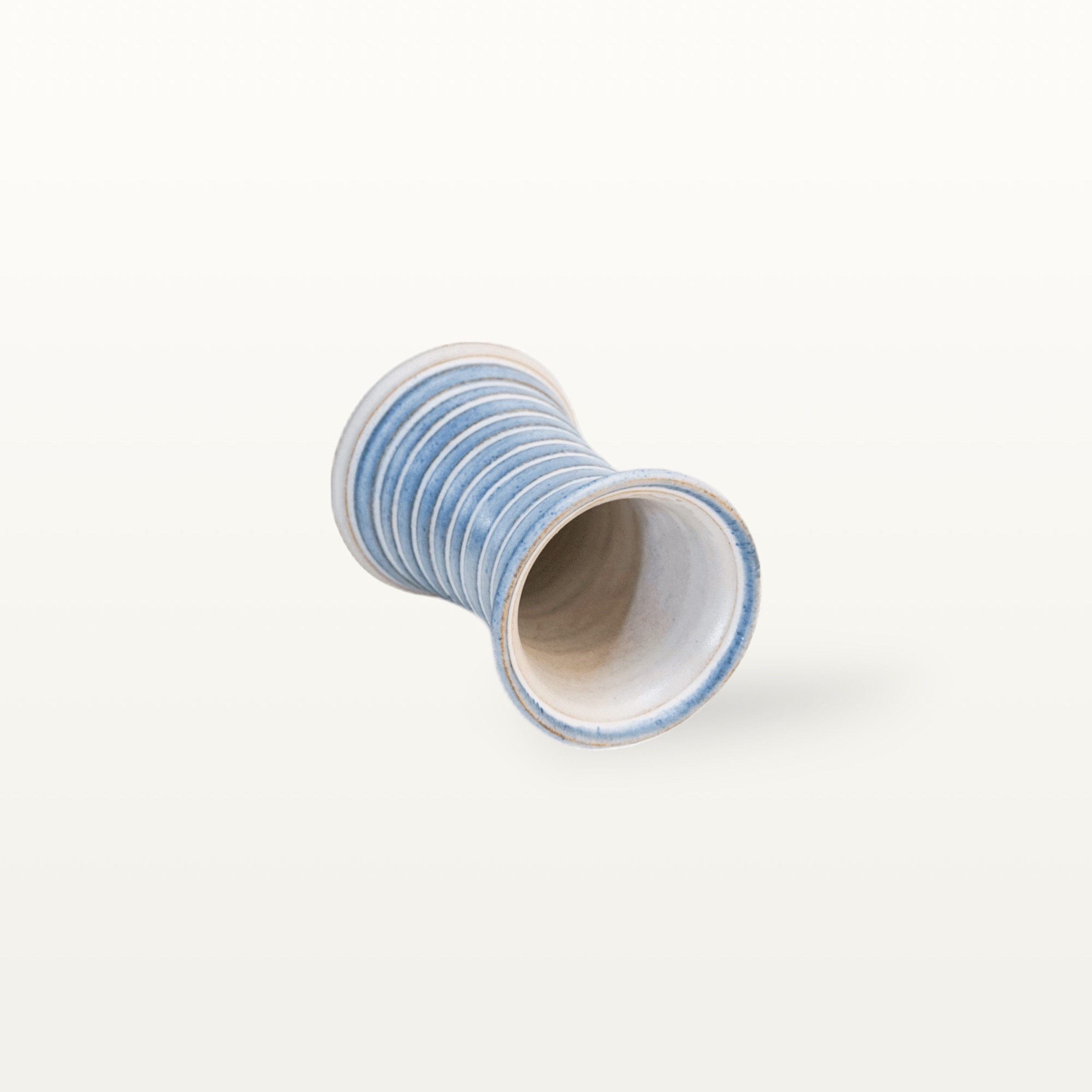 Kleine Vase "Feinstrich Blau" - tailliert 2 Kleine Vase "Feinstrich Blau" - tailliert – Bild 2