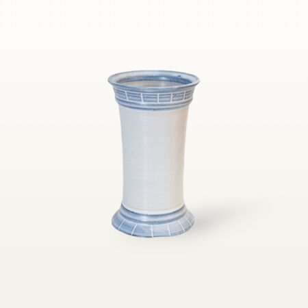 Große Vase "Feinstrich Blau" - mit Ritzborte