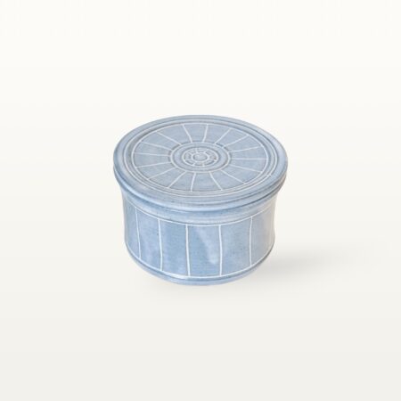 Französische Butterdose "Feinstrich Blau"